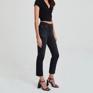 AG AG-ED Denim The Isabelle High-Rise Straight Crop